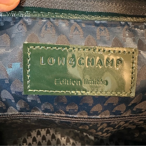 Longchamp Legends verni large satchel bag Edition Limitée NWT!!!! - Picture 14 of 14